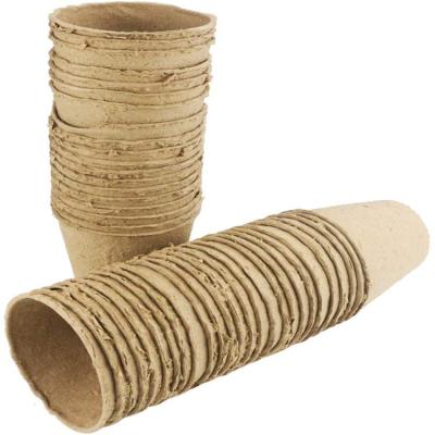 China Planting Plant and Seedling Seed Starter Peat Cup Wrapping Paper Pot Transplanter Paper Flower Pots for Garden for sale