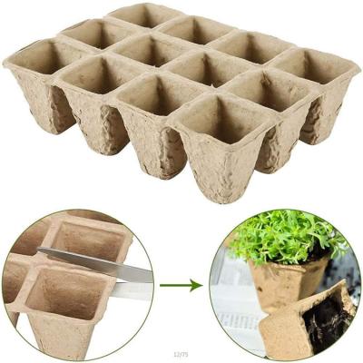 China Planting Seedling Wrapping Paper Biodegradable Flower Pot for Seedlings and Garden Starter Plant Vegetable Seeds for sale