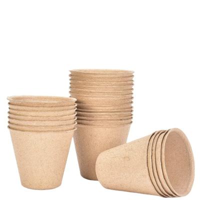 China Planting Seedling Eco - Friendly Biodegradable Paper Seeding Pots Recycled Seedling Pots For Flowers for sale