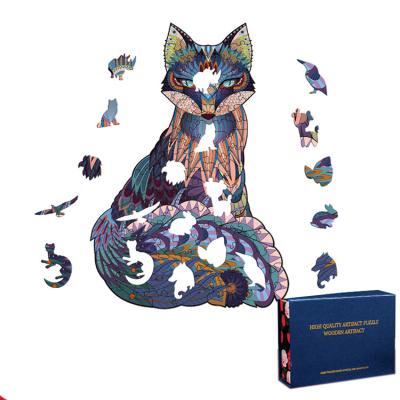 China Laser Cut 3d Jigsaw Puzzle Toy Wooden Jigsaw Wooden Jigsaw Custom Wooden Animals Jigsaw Puzzle Game Wood Unlocks Riddle for sale