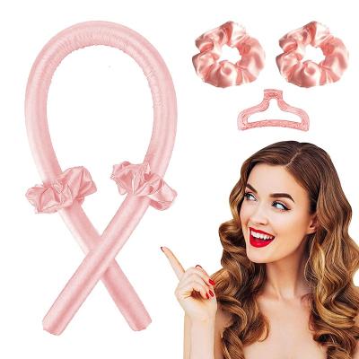 China All Hair Rod Headband No Heat Silk Curling Hair Curl Soft Headband Hair Curlers Lazy Hair Rollers Ribbon Hair Styling Tools for sale