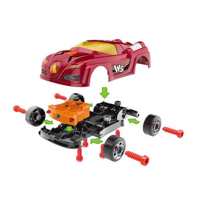 China Build Your Extra Car Kids Push Back Construction Toy | Gift toys for the boy | 2 in 1 construction truck take apart toy with electric drill for sale