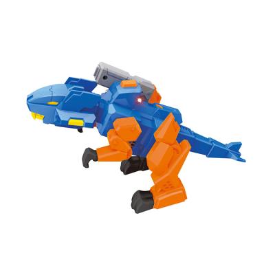 China 3 in 1 Toys 3 in 1 Intelligent Creative Deformed Robot Gun DIY Dino Figure Toy for Kids Boys with Light and Sound for sale