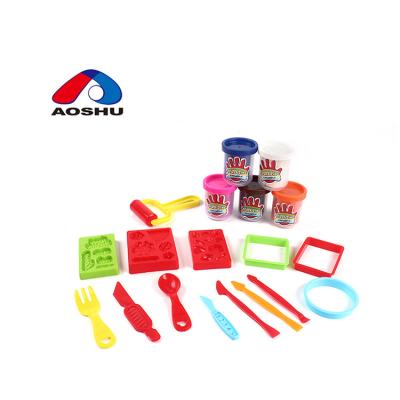 China Sand Play Toy Education Color Play Set Plasticine New Kids Children Play Playdough With DIY Tools for sale