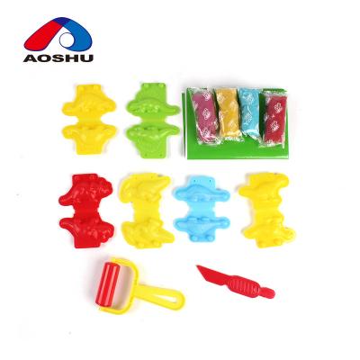 China Play Dough Toy DIY Dinosaur Education Colorized Kids Plasticine Clay With Tool for sale