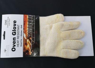 China El desgaste cómodo de los guantes de la prueba a prueba de calor da alta temperatura del horno para la longitud EN407 de la barbacoa los 26cm certificó ZS7-003 en venta