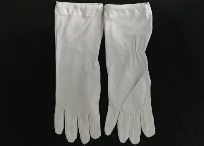 China De gebleekte Witte het Marcheren Band Gloves 33cm Verzekerde de Norm van oeko-Tex van de Handschoenlengte Te koop