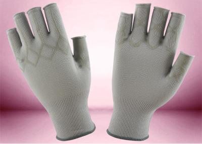 China Nylon Gebreide Werkende Handenhandschoenen Halve Fingerless met Aangepaste Punten Te koop