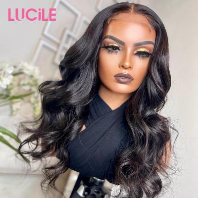 China Body Wave PrePlucked Brazilian HD 5x5 Closure Wig With Baby Remy Hair 360 Lace Frontal Wigs, Body Wave 13x4 13x6 Lace Front Human Hair Wigs for sale