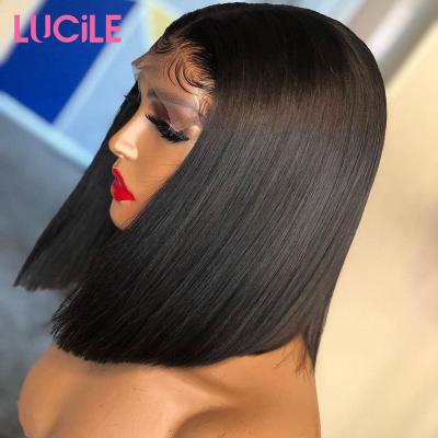 China 100% Cuticle Aligned Hair Lucile Wholesale Peruvian Lead Wigs Lace Front 8 Inch High Quality Peruvian Lead Wig, Natural Virgin Remy Lace Front Wig Hair for sale