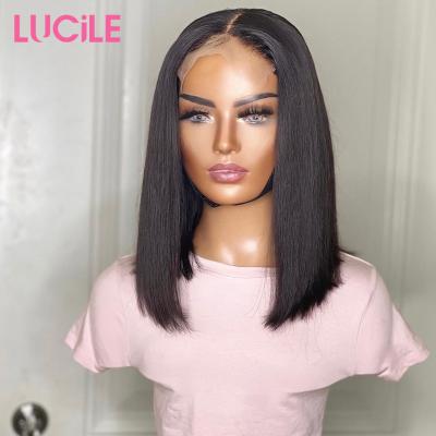 China Wholesale Peruvian Bob Wigs, 4x4 Short Bob Closure Wig, Short Bob Wig For Black Women From Hair Factory Cuticle Aligned 100% Human Hair for sale