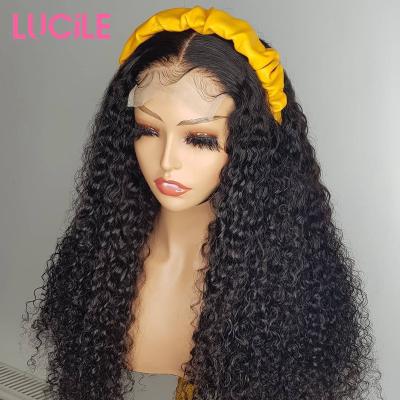 China Wholesale 10A Body Wave Grade 100% Deep Wave 13x4 Virgin Hair 30 Inch HD Peruvian Curly Frontal Wig Vendors 100% Lace Front Human Hair Wigs for sale