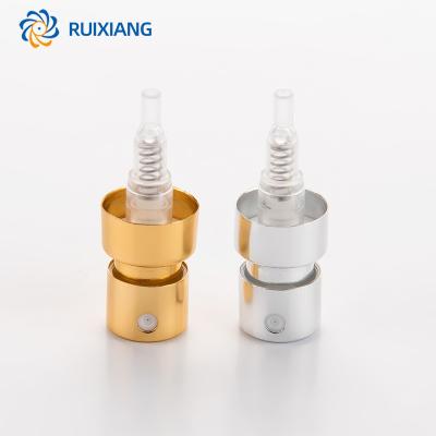 China Non Spill 22mm  Aluminum Collar Mist Sprayer Spray Pump for Body Mist Aluminium Screw Fine Mist Perfume Spray Pump for sale