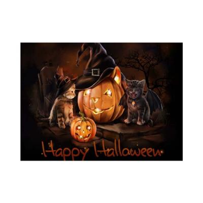 China Modern GJ DP106 New DIY Custom 5D Diamond Painting Filled with Halloween Pumpkin Decorations for Bedroom Decorations for sale