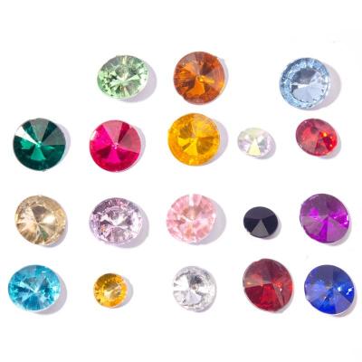 China Durable 2000pcs/bag Bicone Pointback Rhinestone For Women Dress for sale