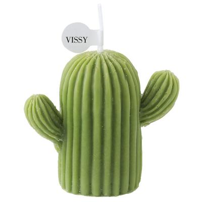 China Amazon Hot Selling Eco-Friendly Business Party Wholesale Cactus Home Statue Jar Manual Soy Wax Scented Candle Novelty Votive Candles for sale