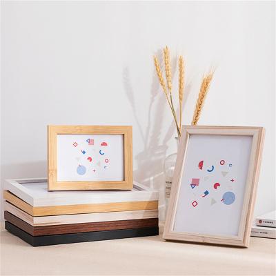 China Modern Wholesale Hot Sale 4/5/6/7 Inch Simple Elegant White Wall Frame Set Wooden Photo Frame for sale