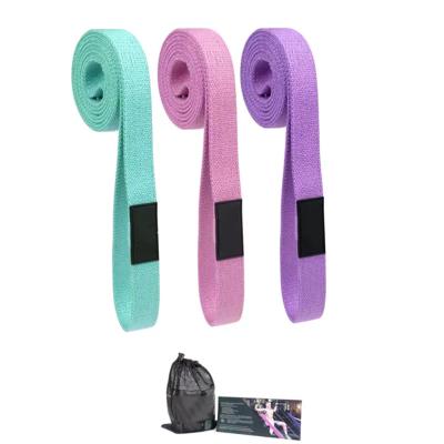 China Gym Fitness Workout Bands Custom fabric Long pull up Fitness Loop Exercise bands Gym cotton Long resistance Bands set for sale