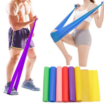 China Bodybuilding Fitness TPE yoga band/Exercise Rubber resistance band/Workout fitness resistance bands theraband for sale