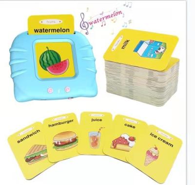 China Educational Smart Early Education Device Learning Words Speaking Flash Cards Toy English Insert Card Reading Machine for sale