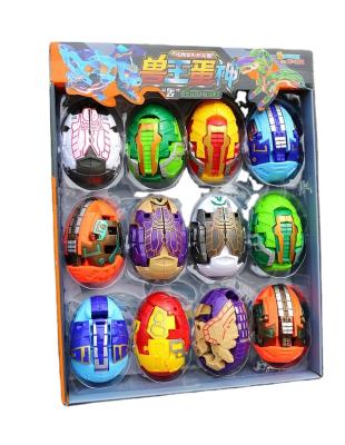 China Durable 2cm Dinosaur Robot Transformation Toys 2 In 1 Dinosaur Egg Dinobots Action Numbers Gift Transformed Dinosaur Robot Toy for sale