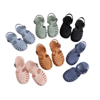 China Factory Price Toddler Girls Summer Size Anti Slip Waterproof Wholesale Fashion Roman Sandals Jelly Shoes For Children Casual for sale