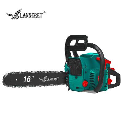 China 2-Stroke Gasoline Chainsaw 45CC Cutter 1.7kw Gasoline Engine Wood Chainsaw with Saw Chain and Blade Top Handle for sale