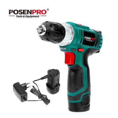 China 18+1 12V Rechargeable Cordless Drill 2 Speed ​​1300mAh Li-ion Torque Set Cordless Driver Power Tool for sale