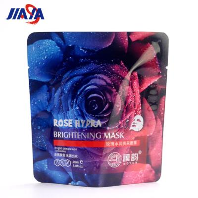 China Manufacturer Customized Glossy Three Side Sealing Cosmetic Bag Glossy Packaging Bag Aluminum Foil Moisture Proof Bag for sale