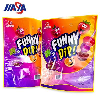 China Customized Customized Comic Packaging Chocolate Lollipop Fruit Candy Bag Large Recyclable Plastic Christmas Food Candy Moisture Proof Mixed Packaging for sale