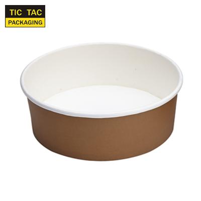 China Food Packaging Disposable Takeout Containers Disposable Paper Salad Bowl for sale