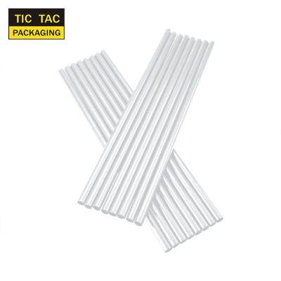 China Disposable Drinking Straw 6x185mm PVC Disposable Clear Hard Straw Shaker Straight for sale