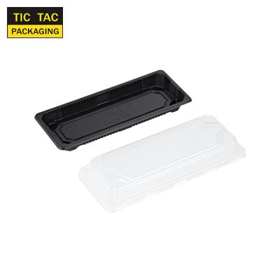 China Food Grade Sushi Tray Plastic Food Container Disposable Plastic Food Tray for sale