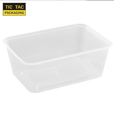 China Disposable Disposable Plastic Takeaway Food Container For Restaurant for sale