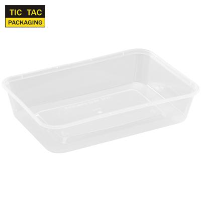 China 500ml Microwavable Disposable Plastic Food Storage Container for sale