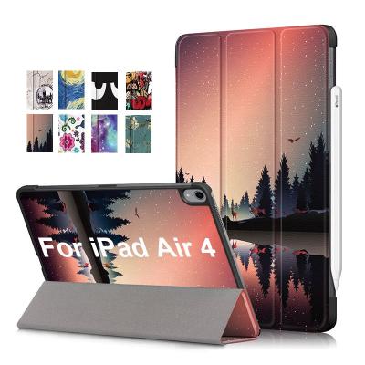 China Light Weight For iPad Air 4 Tablet Cover 10.9 Inch Hard PC+PU Stand Back Cover 2020 Tablets for sale