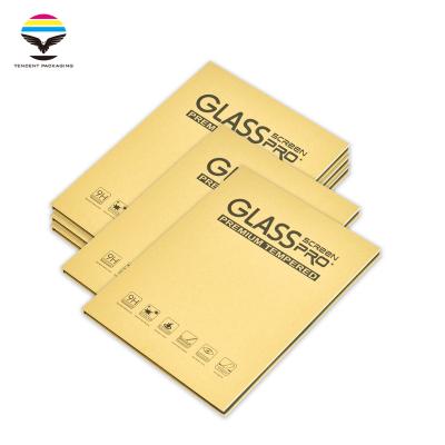 China Factory direct sales recyclable phone tempered film packaging box screen protector packaging box PAD for sale