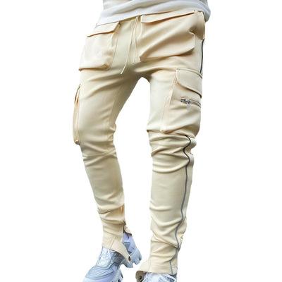 China Wholesale viable plus size mens casual pants anorak reflective track pants mens trousers and slacks for sale