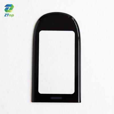 China Supermarket Customized Silk Screen Printing Tempered Glass Panel for Electronic Lock with Self-adhesive for sale