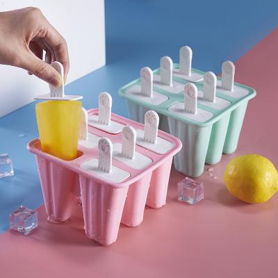 China Viable New Design Custom Logo BPA Free Ice Cream Popsicle Mold Ice Pop Mold for sale