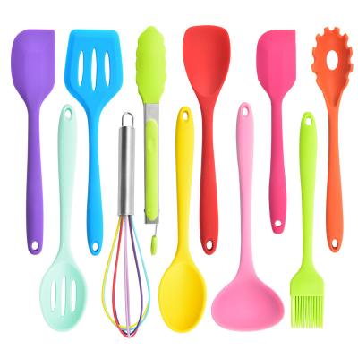 China Viable color silicone kitchenware set hot sale kitchenware set 12 pieces with high quality for sale