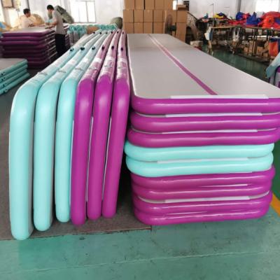 China Free Shipping Inflatable Air Track Mat 3m 4m 5m Gymnastics Airtrack KC Pump for Fitness Exercise à venda