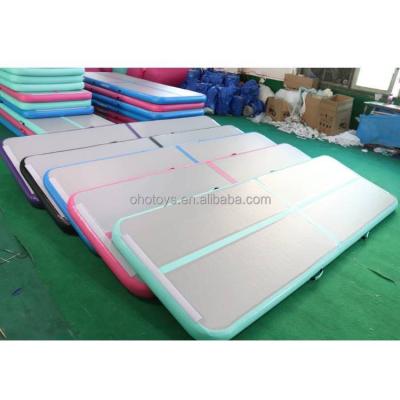 China 5M Air Track Inflatable Mats Ready To Ship Airtrack Gymnastics Tumbling Matt Inflatable Floor KC Pump Mat à venda