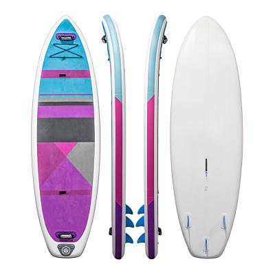 China 2021 US fin box wood print fusion material yoga paddle board inflatable sup board paddle board for sale