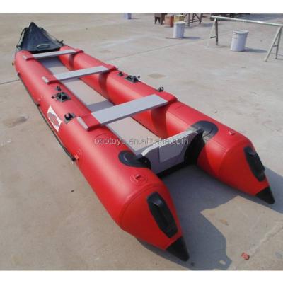 China Cheap 4 Person Inflatable Kayak Foldable Fishing Boat Custom PVC Rubber Rowing Boat for 5 6 Person On Sea for sale