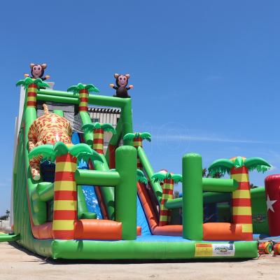 중국 Guangzhou OHO inflatable dry slide for kids adults funny inflables juegos kids 판매용