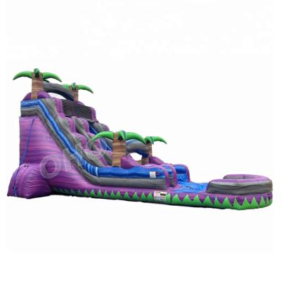 China Guangzhou OHO  Inflatable Water Slide With Pool OH6-232-1 0.55mm PVC tarpaulin à venda