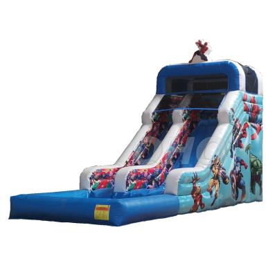 Κίνα Blow up water slide cheap inflatable slide with pool προς πώληση