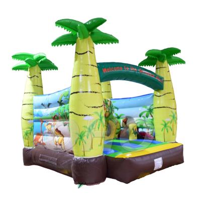 중국 Dinosaur Inflatable Jumping Bounce House Castle 0.55mm PVC tarpaulin OH5-105-2 판매용