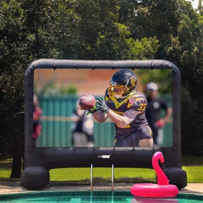 China Waterproof Outdoor Inflatable Movie Screen PVC Drive In Cinema Air Front Projector Movie TV Screen For Backyard zu verkaufen